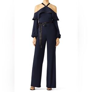 New Blue Alexis “Nola” Off the Shoulder Jumpsuit Sz Medium